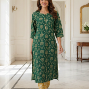 Cotton Straight Kurti 06