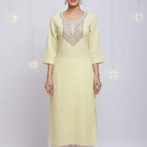 Popcorn Emb Kurti 01