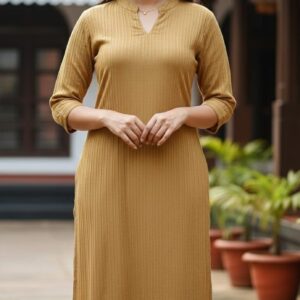 Popcorn Plain Kurti 05